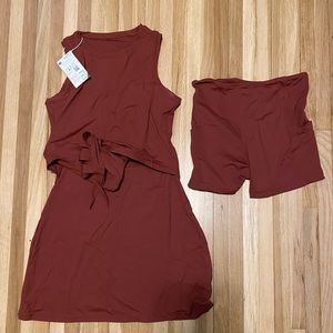Halara In My Feels Everyday 2 piece Activity Dress.Never worn. Original tags on.